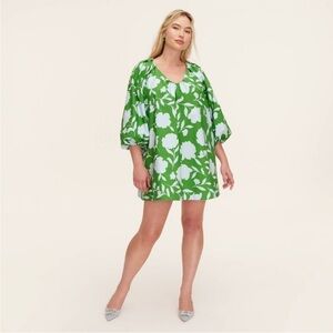 Kate Spade Green Puff Sleeve Sundress
